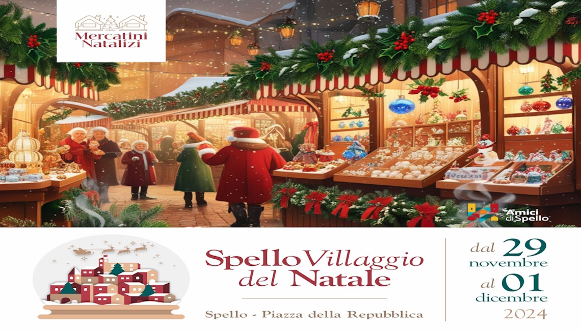 playbill Spello villaggio del Natale - Spello